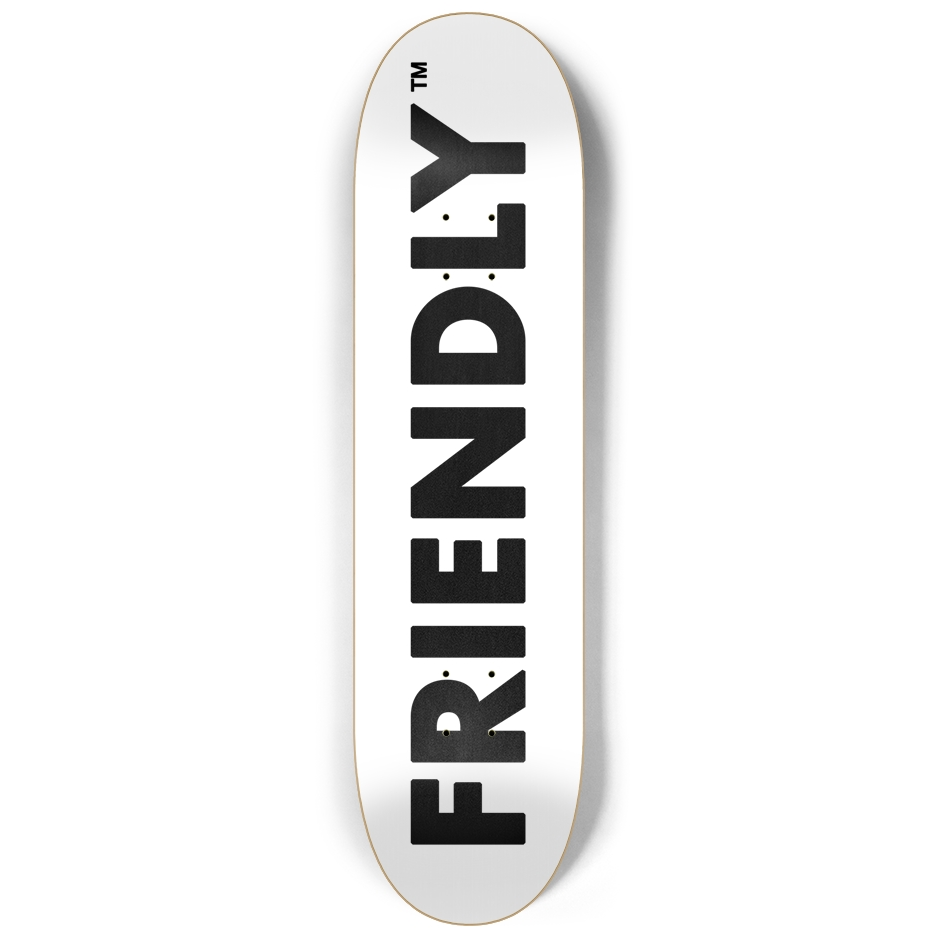 FRIENDLY™ #001 (White) - 8.25