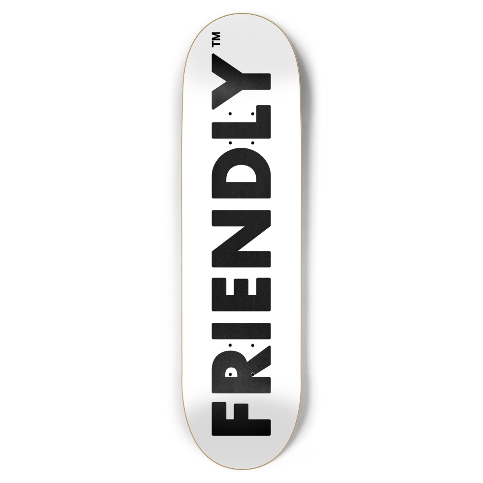 FRIENDLY™ #001 (White) - 8.75