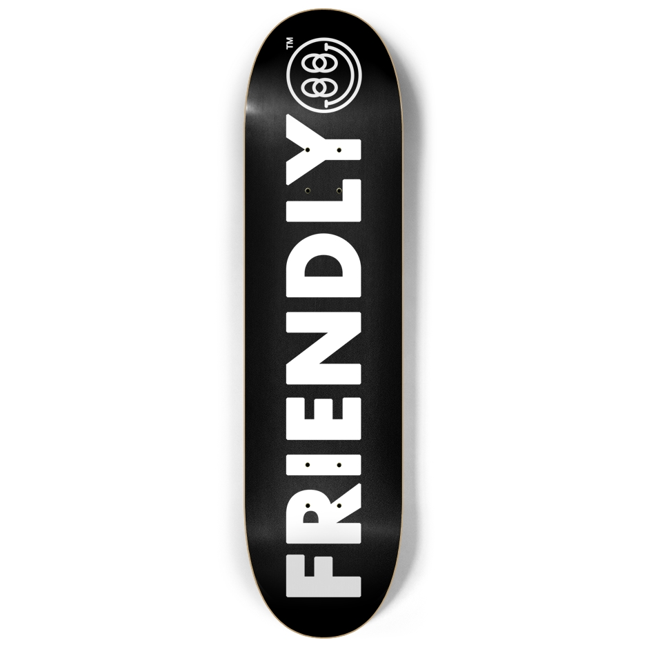 FRIENDLY™ #004 (Black) - 8.25