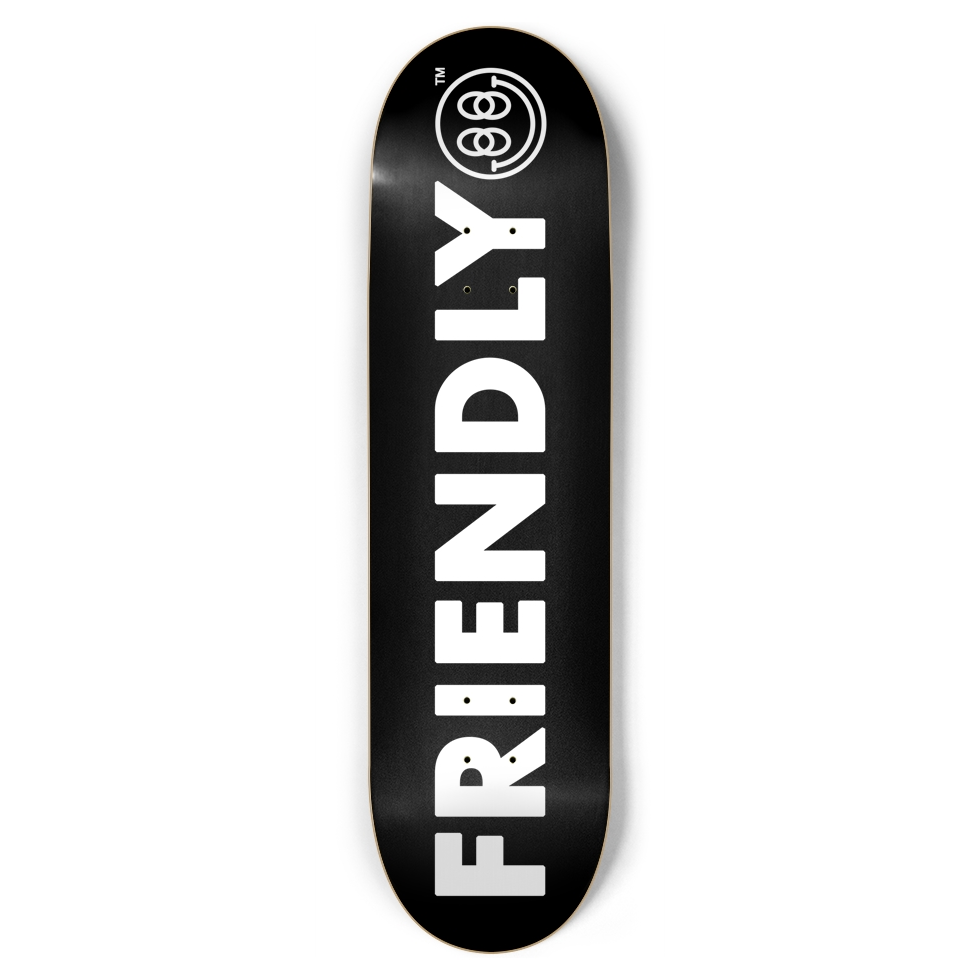 FRIENDLY™ #004 (Black) - 8.75
